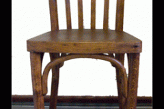 Chair and label found on the back.