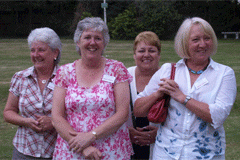 Dorothy Weddell, Christina Taylore, Pat Oliver and Joan Roe