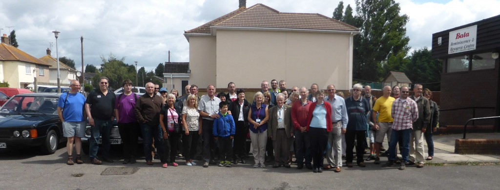 Czech Car enthusiasts visiting the Bata Heritage Centre on 25 July 2015