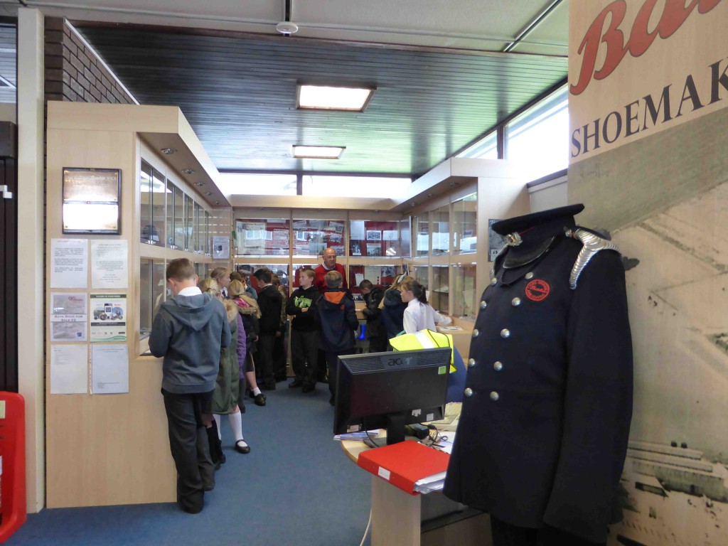 Local schoolchildren viewing displays at the Open Day - October 2015